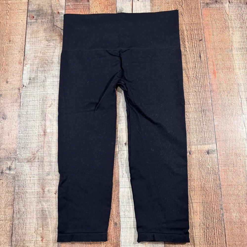 Soma Shaping Leggings XL Black High Waist Tummy Control Capri Pants Compression - Picture 2 of 5